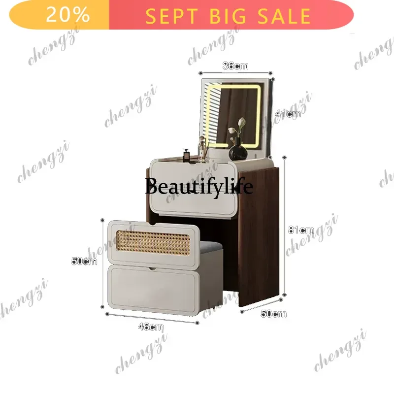 Narrow Small Vanity Table Modern Design French Aesthetic Vanity Table Trendy Simple Mueble Tocador Living Room Furniture