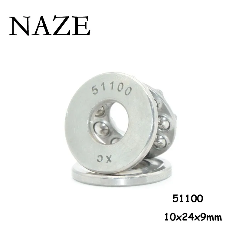 

NAZE ABEC-5 Miniature Bearings Kit 4Pcs 51100 10x24x9mm + 4Pcs F2.5-6 2.5x6x3mm High Quality Miniature Planar Thrust Bearings