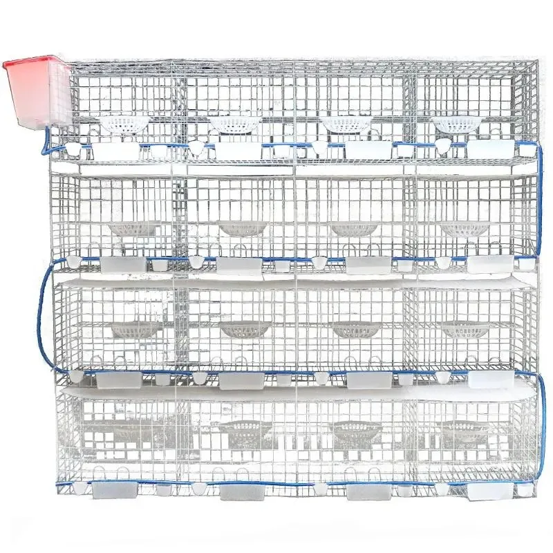 Hot-dip galvanized new pigeon breeding cage large 12-position 16-meat pigeon matching cage household special assembly cage
