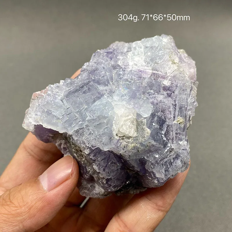 100% Natural China Hunan Yaogangxian Fluorite Crystal Rough Stone Quartz Mineral