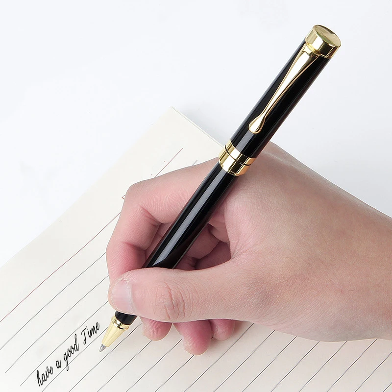 Customize Gold Color Text Gel Pens Engraving Metal Pretty School Student Supplies Office Accessories Writing Stationery 2025