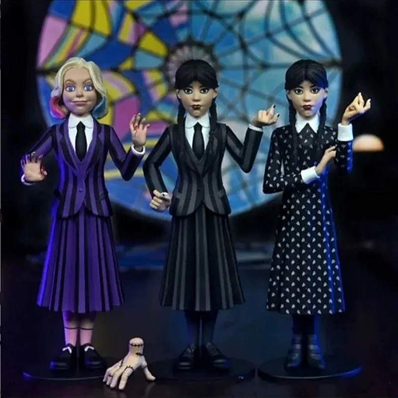 

Neca Wednesday Addams Wednesday Set Figurine Figurine Model Halloween Gift