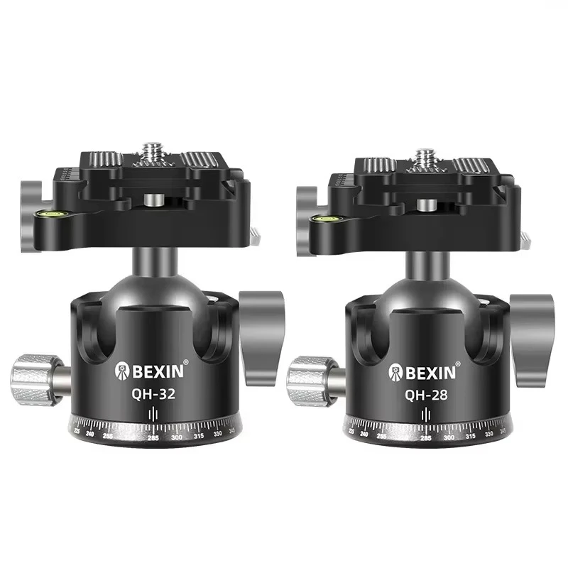 28mm/32mm Low Profile Tripod Ball Head All Full Metal CNC Panoramic Camera Tripod Head,with 1/4