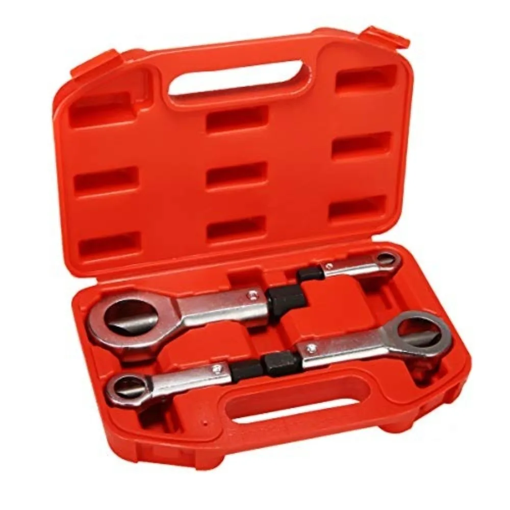 4PCS Durable Carbon Steel Nut Splitter Set Fits 9-27mm Nuts Heavy Duty Bolt Buster Tool Nut Breaker Tool Auto Repair