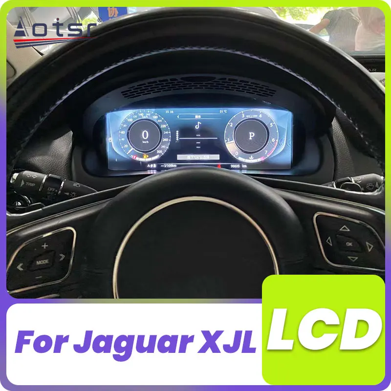 

Автомобильный цифровой кластер для Jaguar XJL, виртуальная кабина, приборная панель, головное устройство, развлекательный инструмент, измеритель скорости экрана