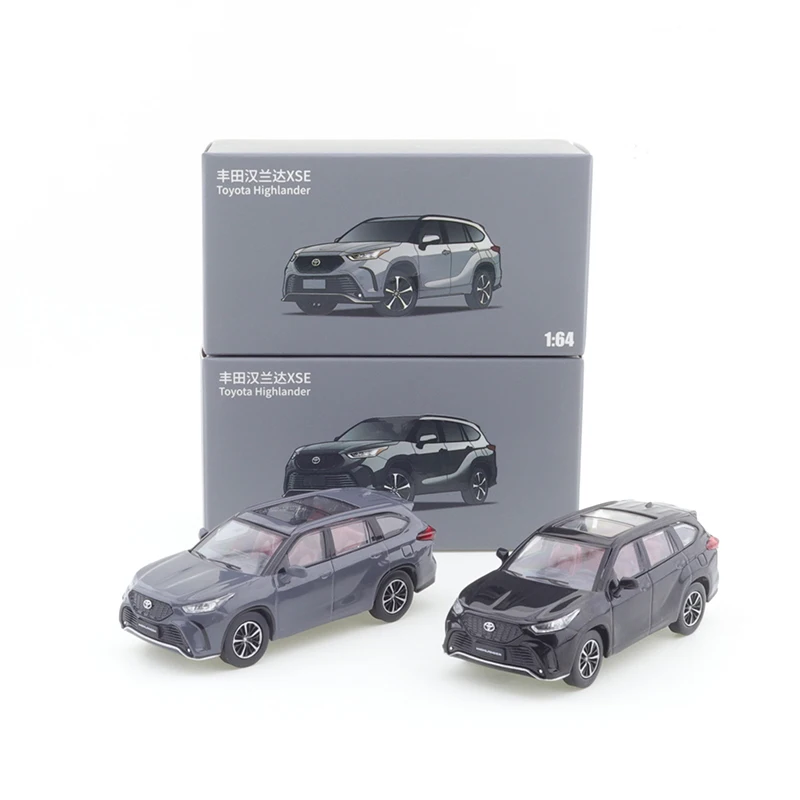 

Модель JKM 1:64 Toyota Highlander XSE, американский спортивный внедорожник, металлическая раздвижная маятниковая литая модель автомобиля, коллекционная игрушка, подарок