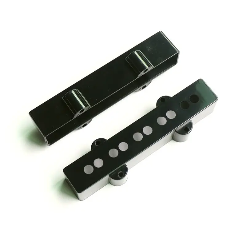 2pcs/Set Black 5 String Jazz Bass Pickup Covers for Neck&Bridge Positions From Donlis Guitar Parts