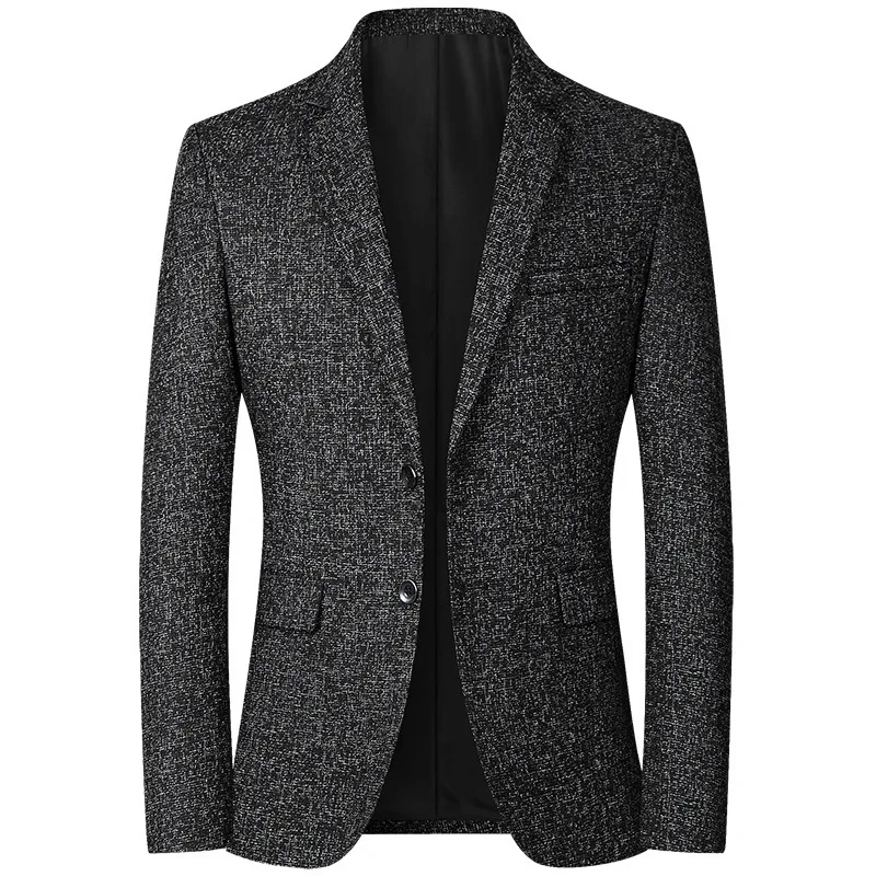 

Men's Jacket Casual Suit Spring Thin Middle-aged Men's Top Mens Blazer Men Suit