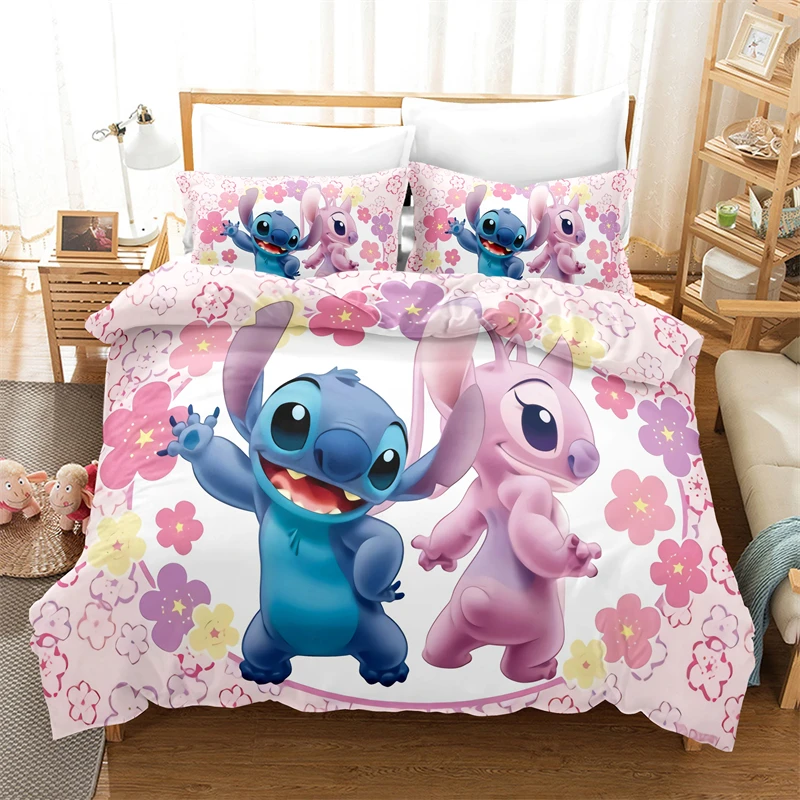 Stitch Duvet Cover Cartoon Pattern Multi-size Multi-color Children and Teenagers Gift Suitable for Room Decoration