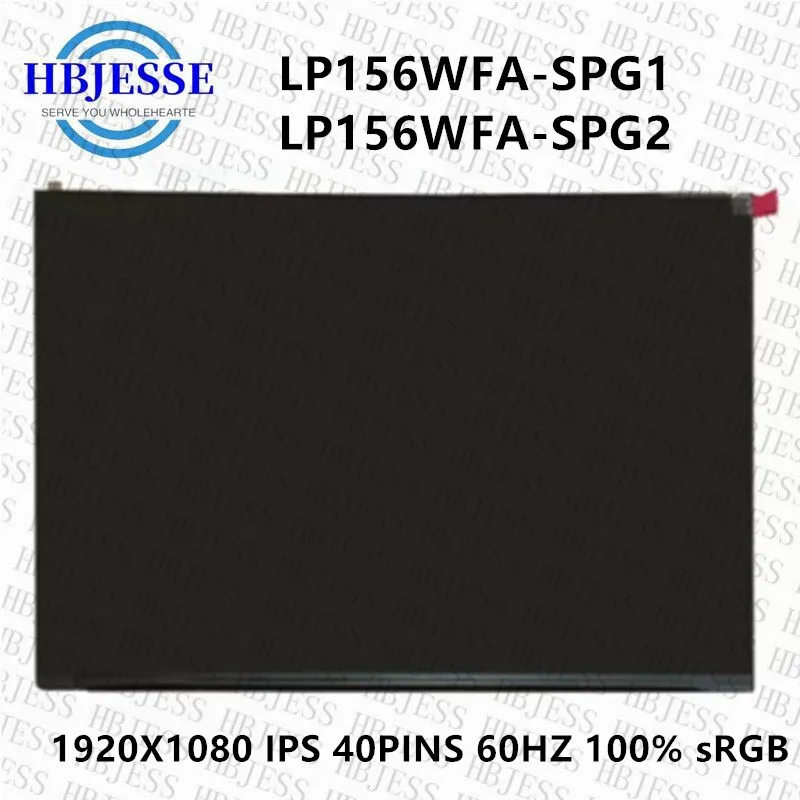 15.6 Inch Laptop LCD Screen LP156WFA SPG2 LP156WFA-SPG2 For acer Swift5 SF515-51 Display Matrix Panel eDP 40 Pins Touch Screen