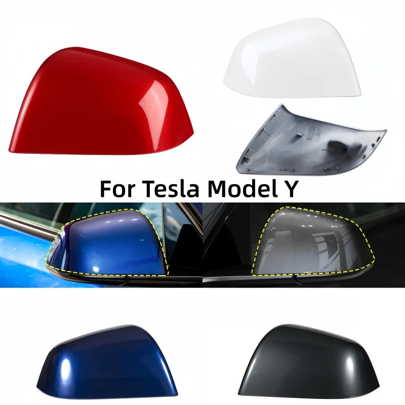 

Крышка зеркала заднего вида для Tesla Model Y, белая, черная, синяя, из АБС-пластика, для замены корпуса бокового зеркала заднего вида