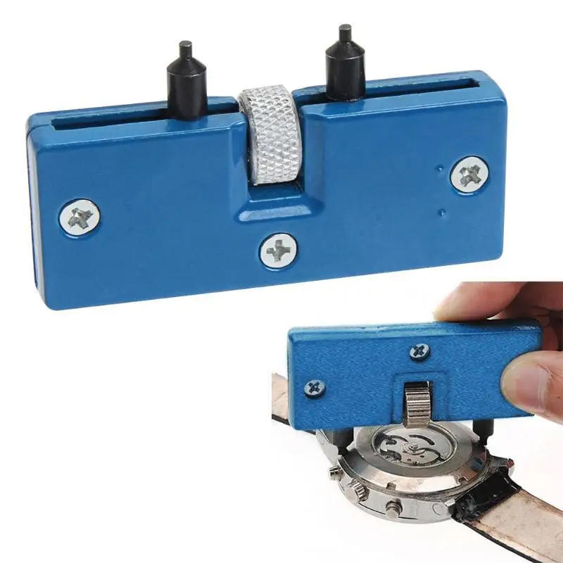 Watch Repair Kit Stainless Steel Adjustable Back Case Opener Cover Remover Screw for Watchmaker Open Battery Change Tool