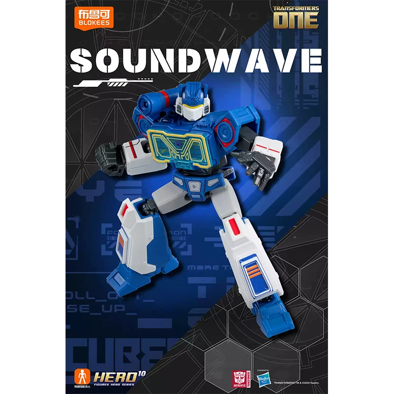Oryginalne filmy animowane Transformers ONE zabawki peryferyjne Soundwave wersja Q ruchomy model kolekcja figurek Galaxy Vol.7