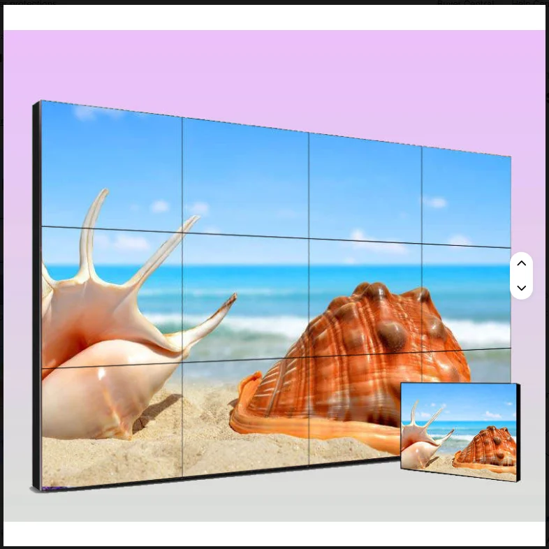 Produttore Buon Prezzo 46 pollici ultra stretto 3,5 mm lunetta 2x2 schermo di giunzione video parete LCD HD 3x3 per interni