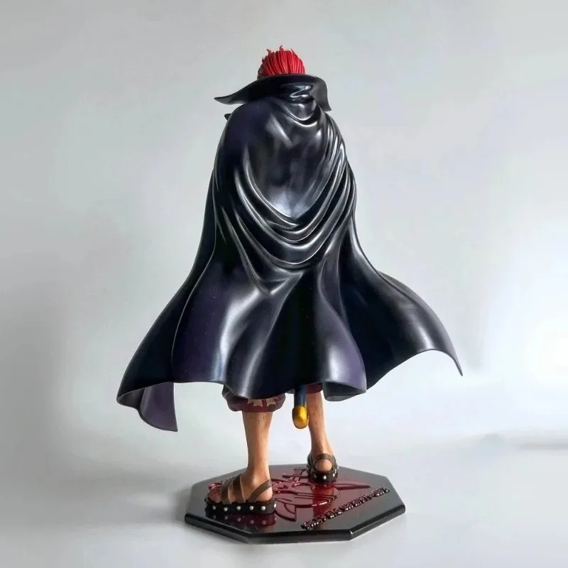 Anime One Piece Figure Shanks Statue Red Hair Pirate Four Emperors PVC Model GK Action Figure Collectible Ornaments Boy Toy Gift