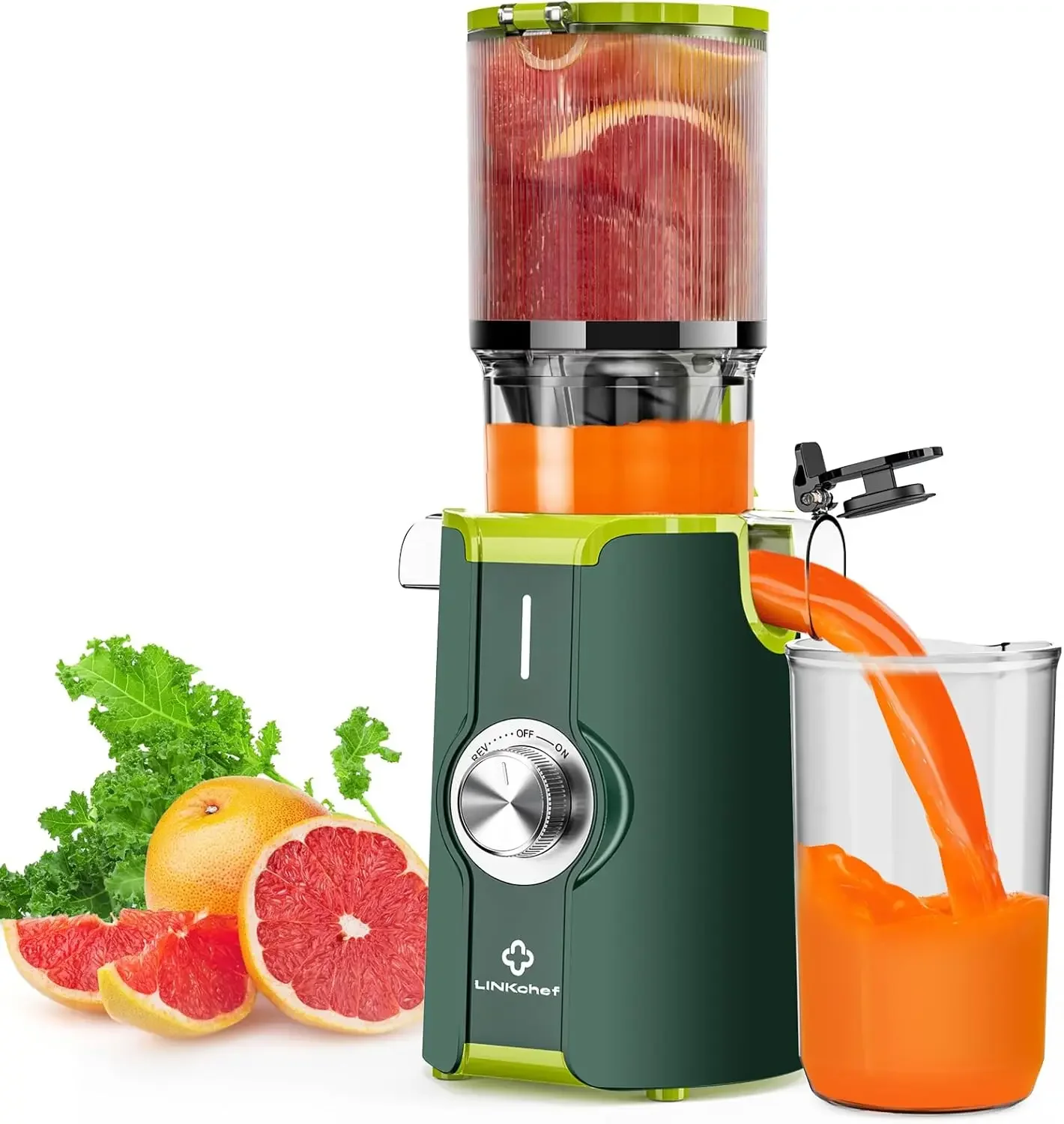 Juicer, LINKChef Slow Masticating Juicer Machines with 4.35