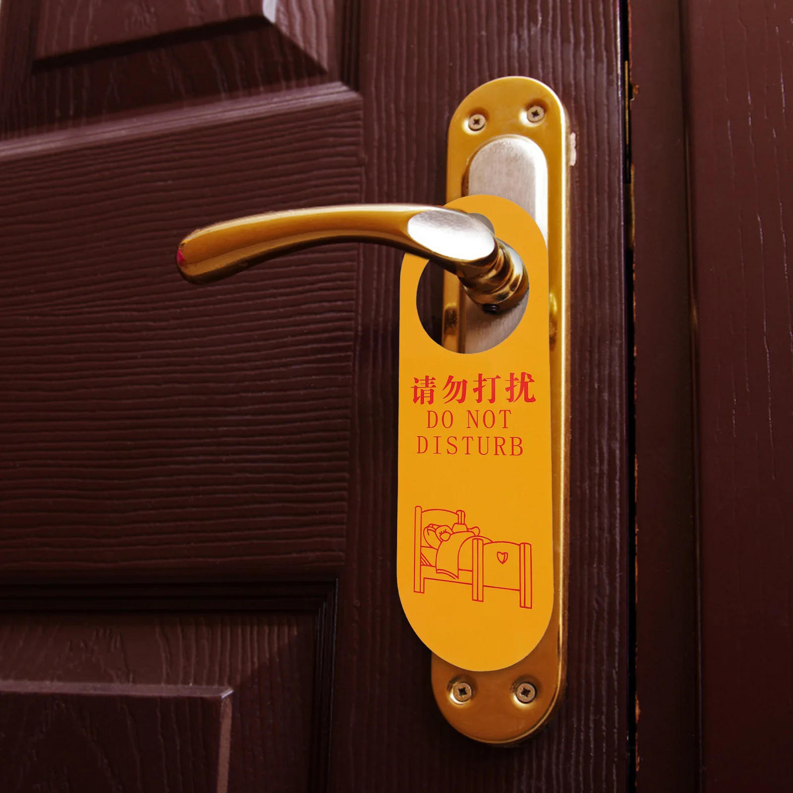 

10pcs Hotel Cleaning Hanging Tags Please Signs Material Attractive Design For Hotel Cafe Club Use Door Hanger