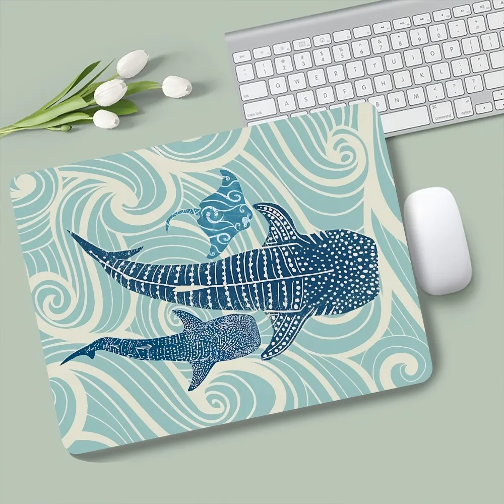 CIFBUY Ocean Mouse Pad Waterproof Non-Slip Gaming Keyboard Mat Office Desk Pad Durable Computer Mousepad Vintage Decor