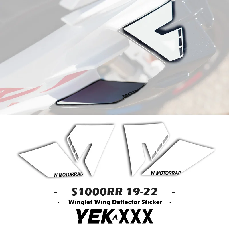 S1000RR Winglet Wing Deflector Sticker Fairing Shell Sticker Decal HP4 Full Logo For BMW S1000RR 2019 2020 2021 2022