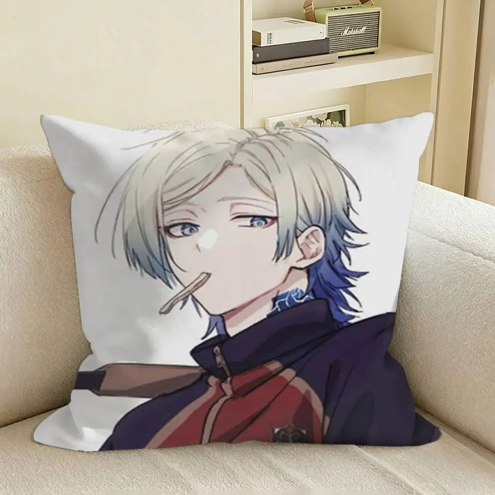 FootballAnime Michael Kaiser Blue LOCK Square Sofa Pillow Cover Solid Color Living Room Home Decor Cushion Case view 4