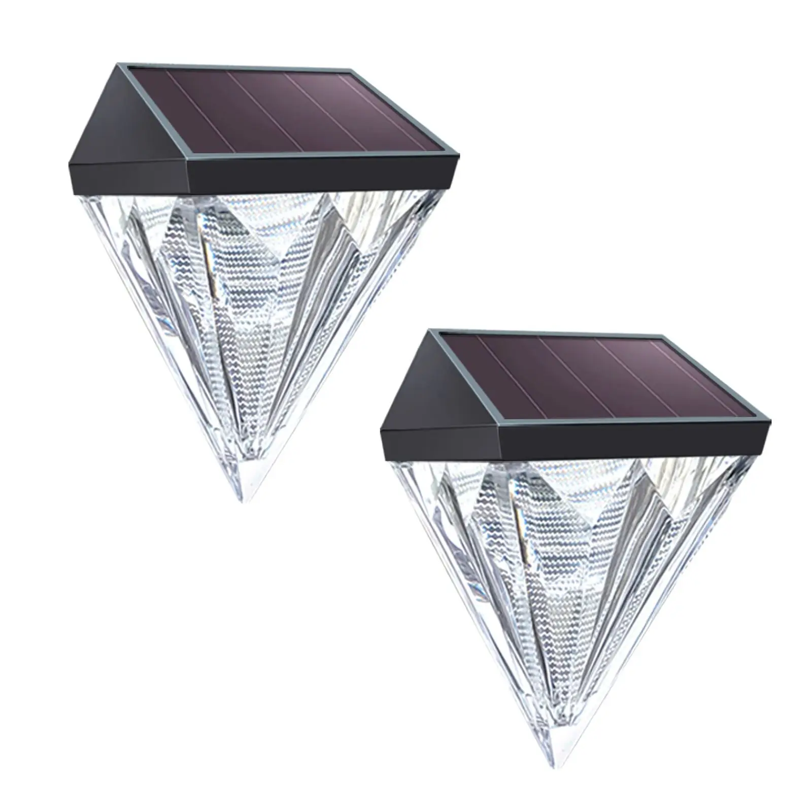 

Outdoor Solar Led Light Diamond Solar Wall Light Outdoor Waterproof Garden Lighting Fence Garden Decoration Solar Porch Lamps