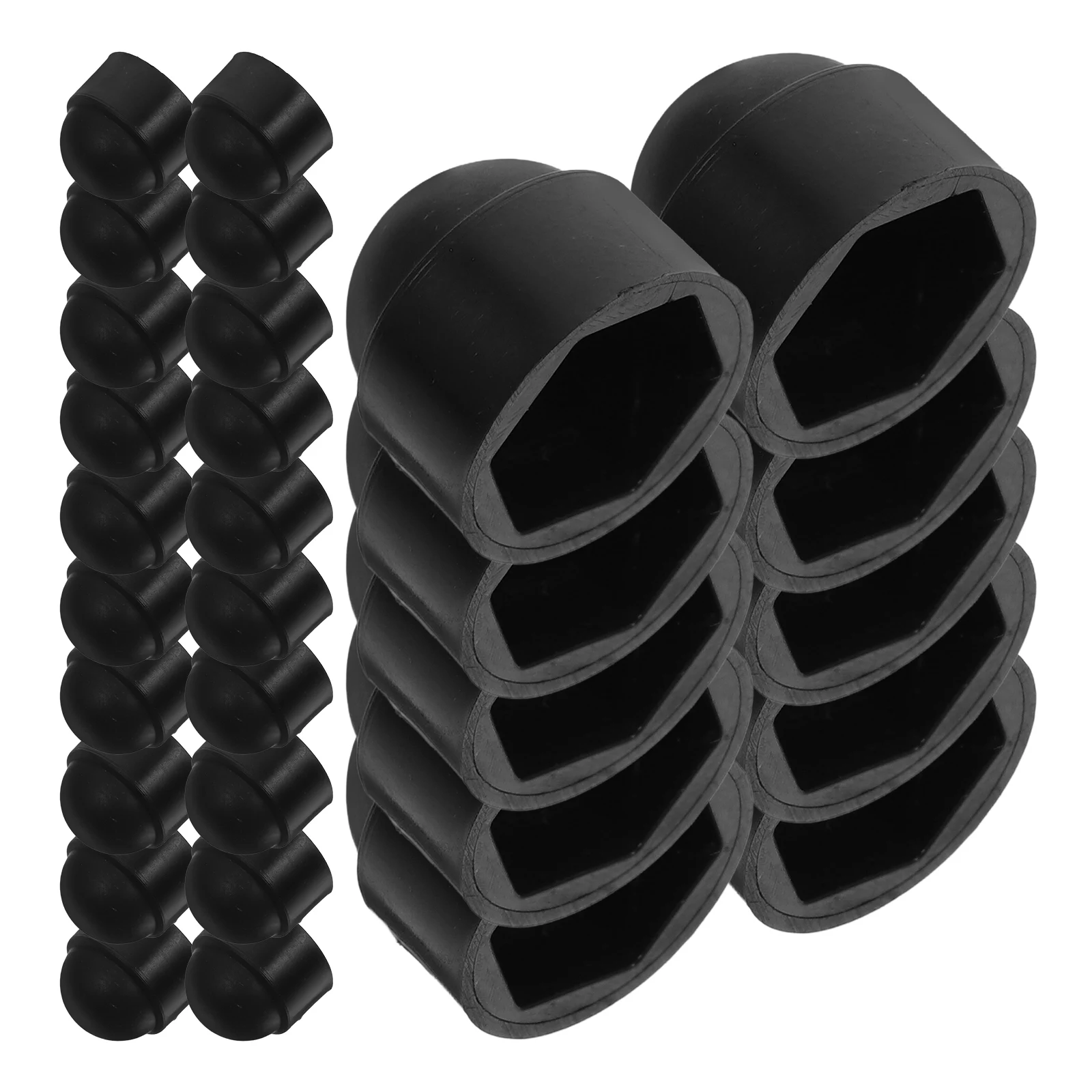 

100pcs Hex Nut Covers Plastic Higher Dome Bolt Caps Waterproof Dustproof Protective For Screws Nylon Thread Protectors