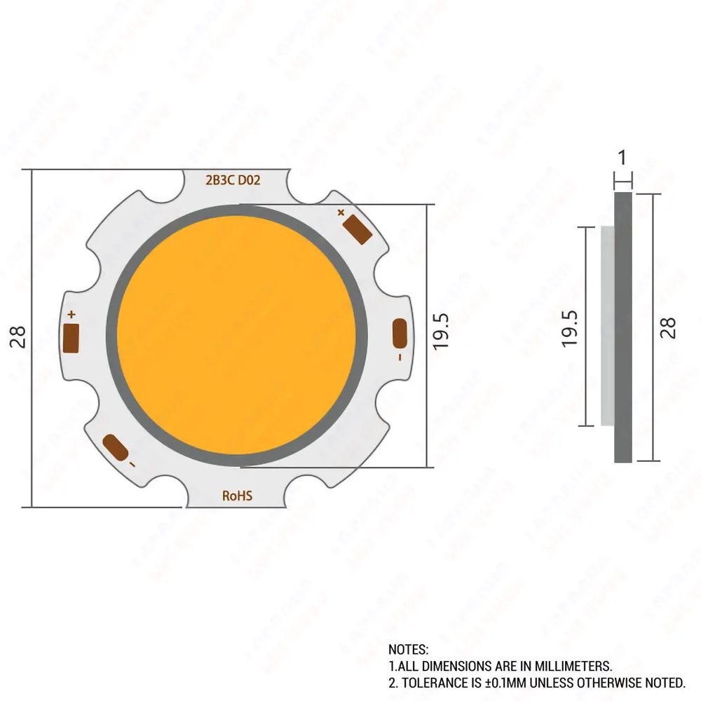 5Pcs CRI Ra 80 LED Chip COB 3W 5W 7W 10W Warm Natural White 3000K 4000K 6000K 2820 Star Board For DIY Bulb Track Light Downlight