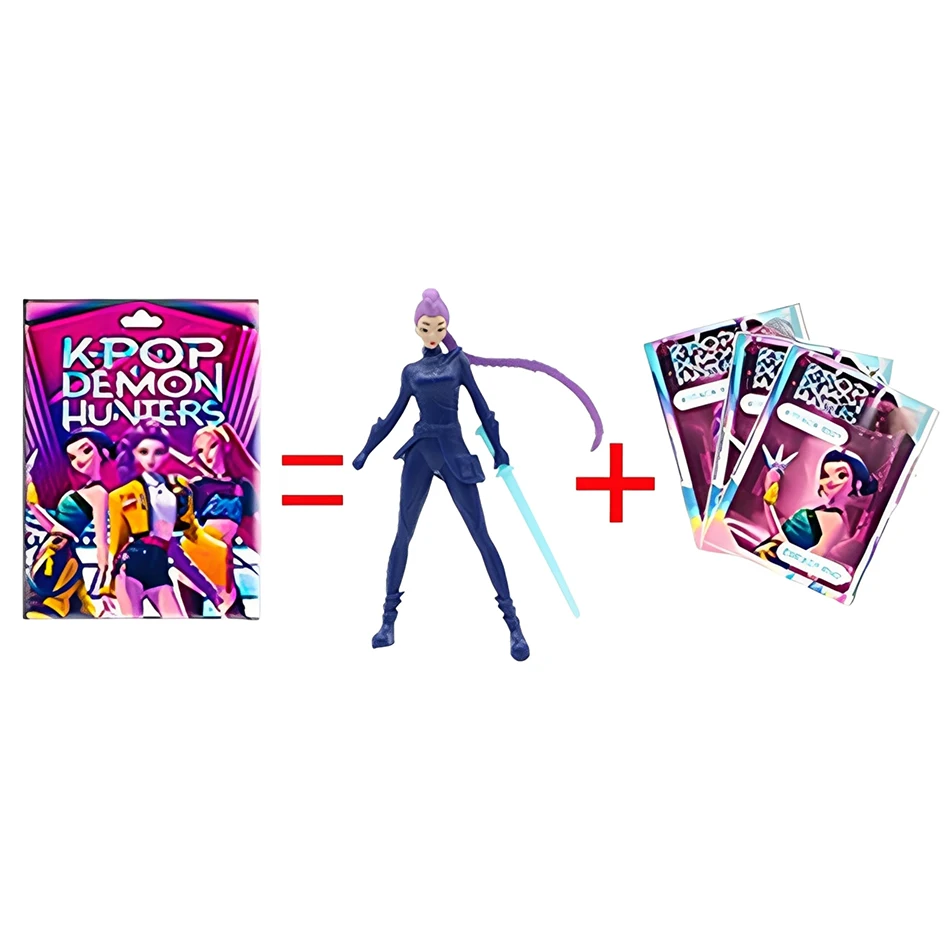 أنيمي فيلم صندوق أعمى K-POP ساحرة هانت سوبر أيدول رومي ميرا زوي شيطان هنتر تمثال صغير بولي كلوريد الفينيل نموذج هدية عيد ميلاد صندوق أعمى