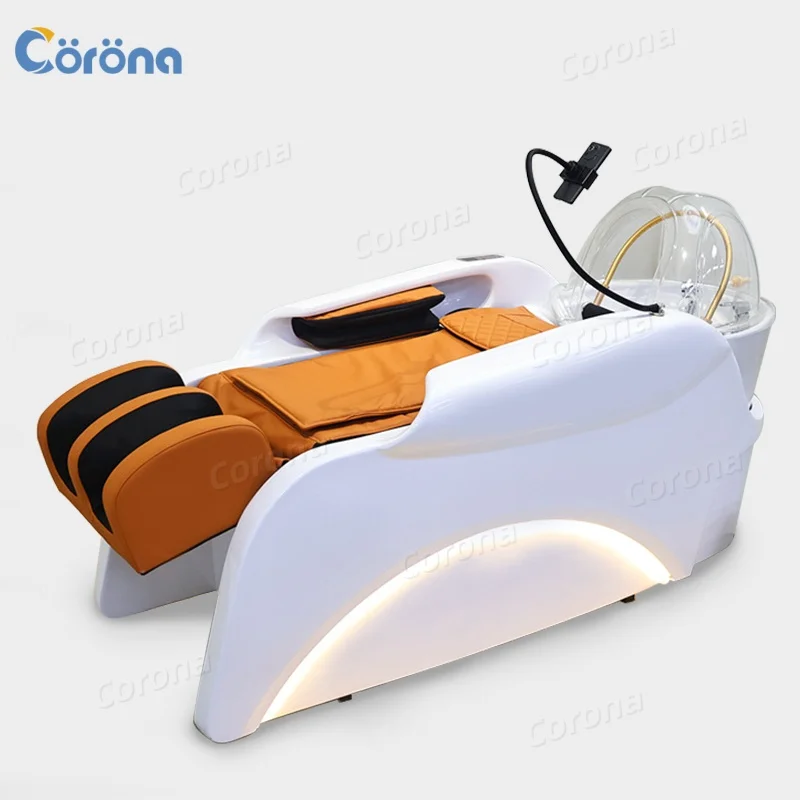 

Hair Salon Electric Massage Shampoo Chair Water Circulation Head Therapy Electric Head Spa Shampoo Bed for Barbershop
