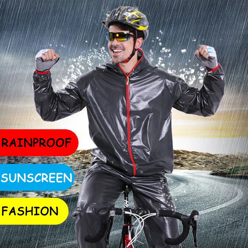 Raincoat Rain Pants Set,Adult Riding Split Raincoat Suit,Riding Raincoat,Outdoors Waterproof Hiking Poncho,Cycling Equipment