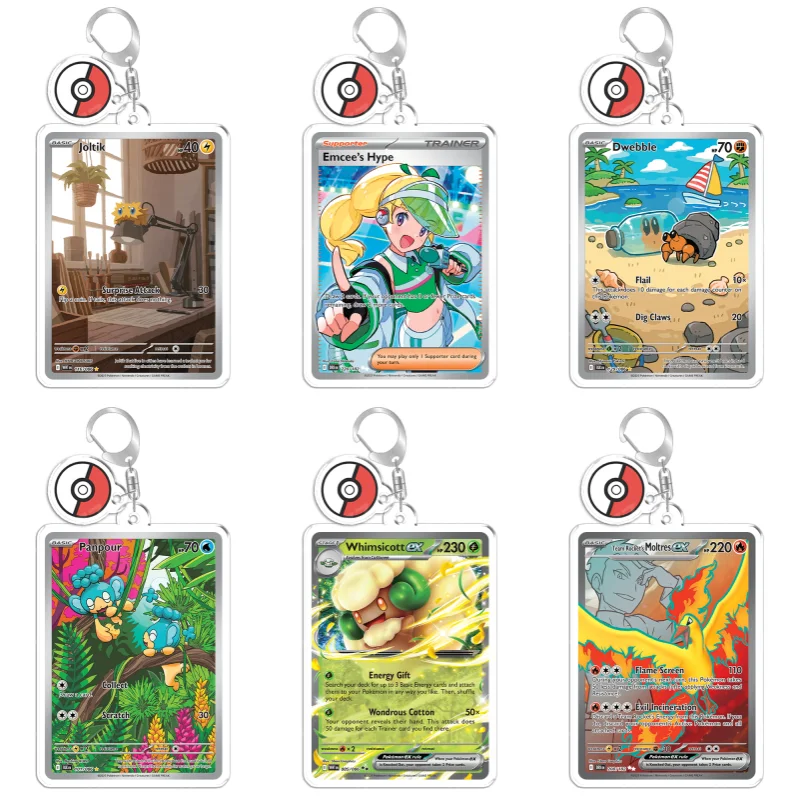 

Брелок для ключей с персонажами Покемон: Двеббл, Лампент, Рапидаш, Кофагригус. Подарки для фанатов аниме и игр. Подвеска для рюкзака из переработанного акрила. Редкий коллекционный предмет.