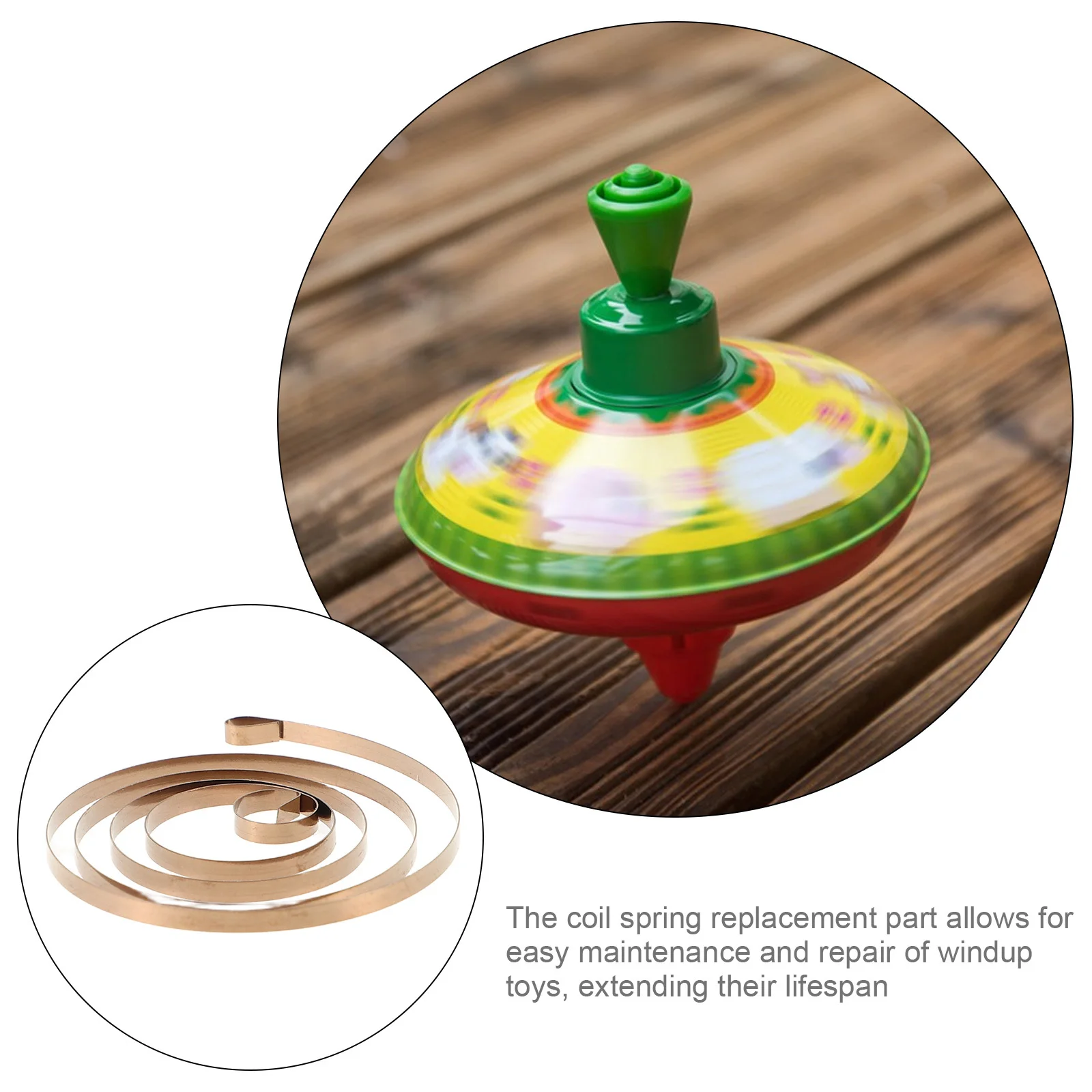 Stainless Steel Coil Spring Replacement Clockwork Mini Robots DIY Mechanical Animal Christmas Wind Up Springs Toy Clockwork