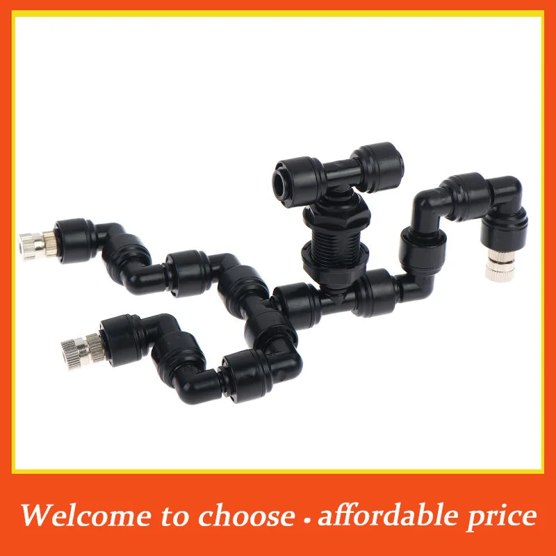 Pulvérisateur de jardin à 4 têtes pour reptiles avec buse à connexion rapide 0,3 mm, compatible avec tuyau de 6,35 mm