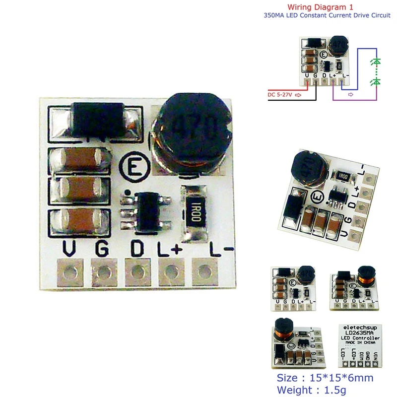 1 шт. LD2635MA DC5-27V понижающий HB светодиодный модуль драйвера Регулируемый ШИМ-контроллер DC-DC понижающий преобразователь постоянного тока простой в использовании