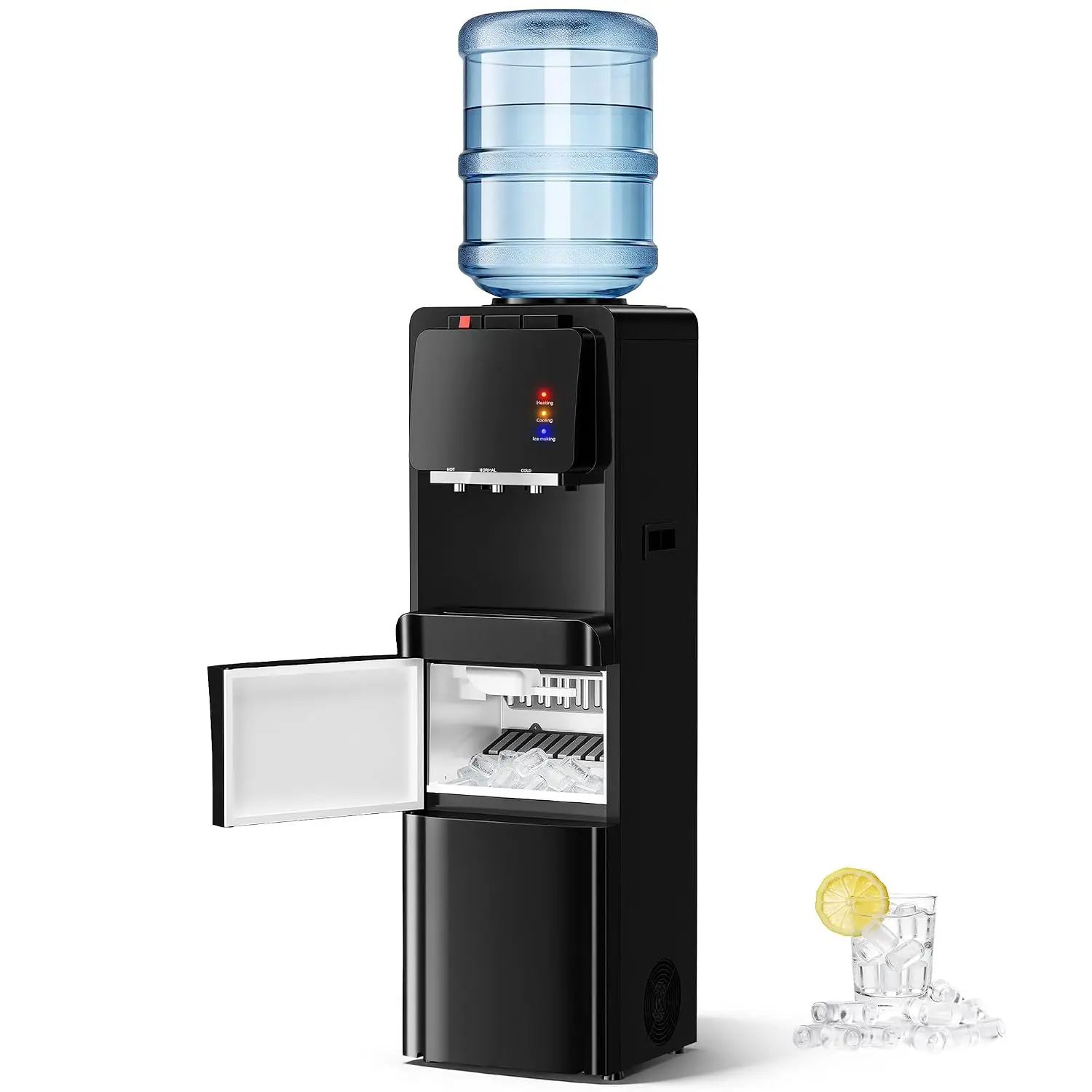 Water Dispenser with Ice Maker 4-in-1 Top Loading Water Cooler, Customized