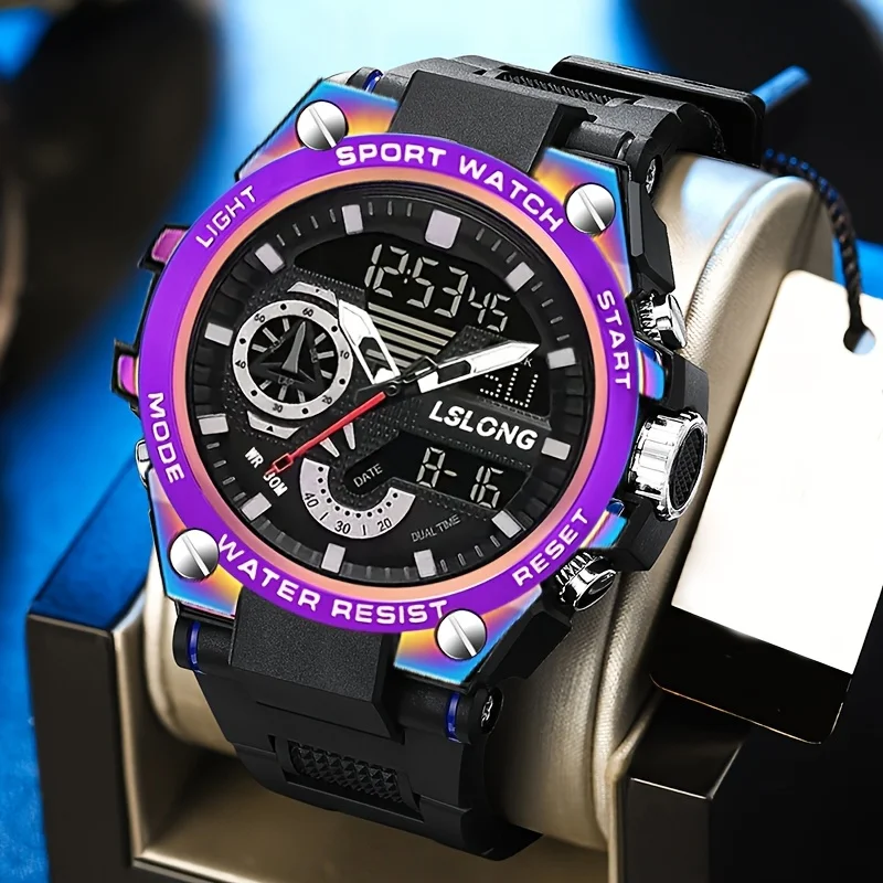 Fashionable Men's Multifunctional Outdoor Sports Electronic Watch for Middle and High School Students' Watches