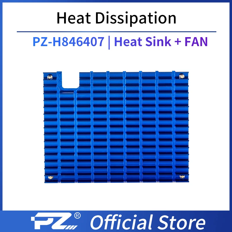 

Puzhi Heat Dissipation PZ-H846407 Sink Combined with Fan for Kintex-7 ZYNQ 7035 7045 7100 SOM Ultrascale ZU2CG ZU3EG ZU4EV ZU5EV