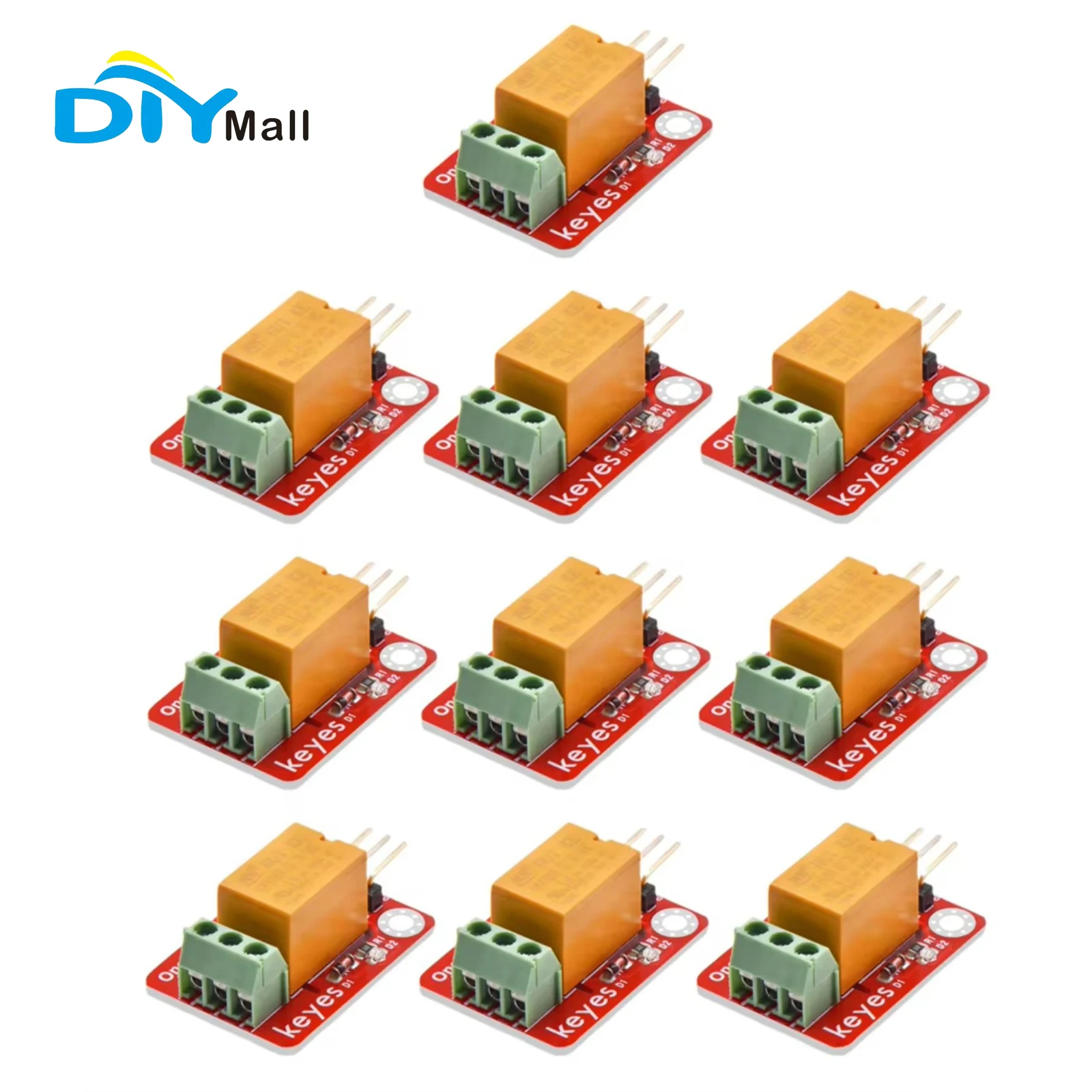 

DIYmall 3 В высокоуровневый триггерный релейный модуль с разъемами 2,54 мм для Arduino/Micro:bit/ключей 3A 250 В переменного тока/30 В постоянного тока