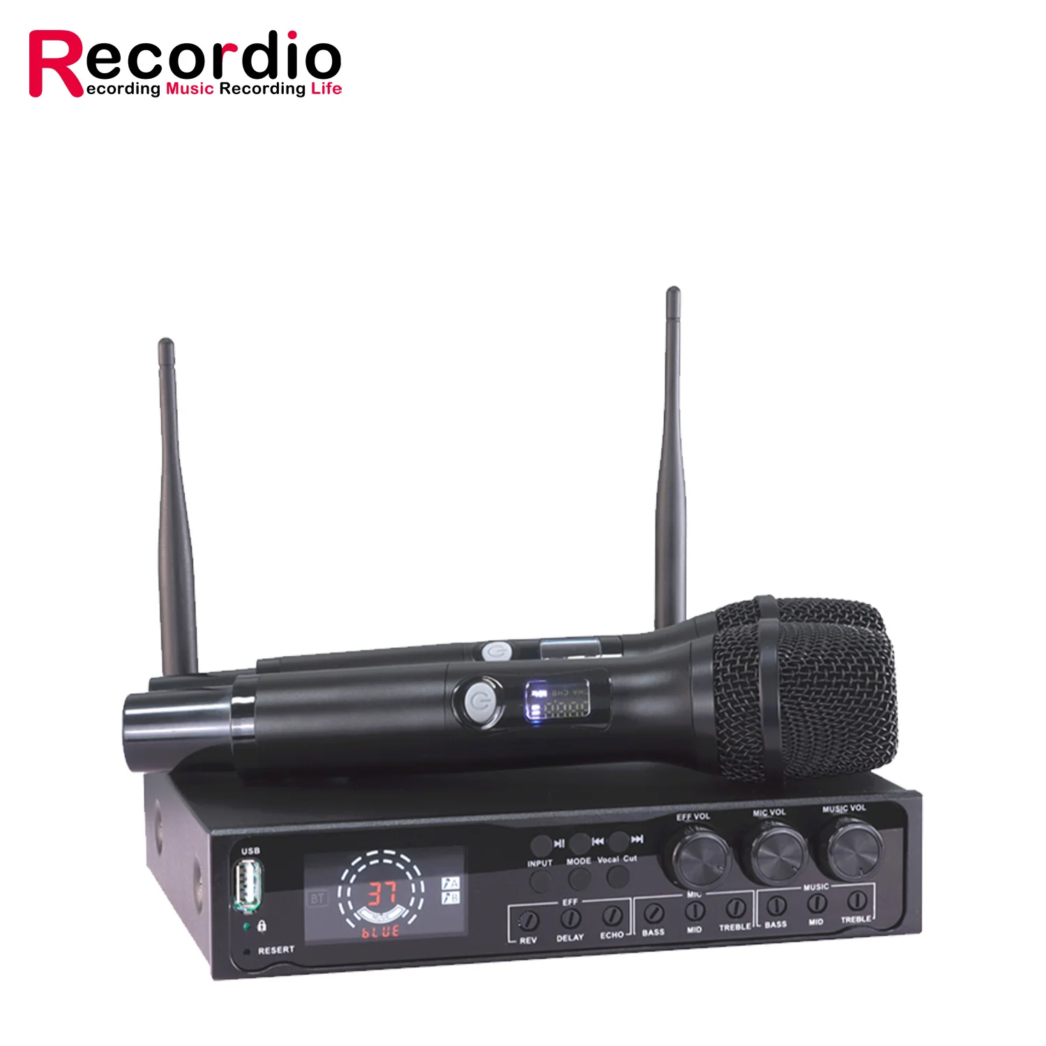 GAW-N223 Wireless Microphone Stage Karaoke Ktv Host Dedicated Pre-stage Effect Wireless Microphone all-in-one machine