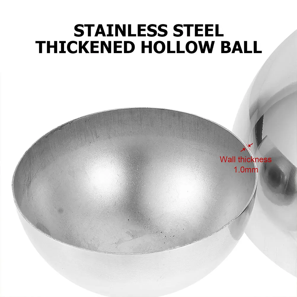 

Stainless Steel Decorative Ball Chrome Garden Globe Reflective Hemisphere Mirror Balls Outdoor Wall Decor Gardening Accessories