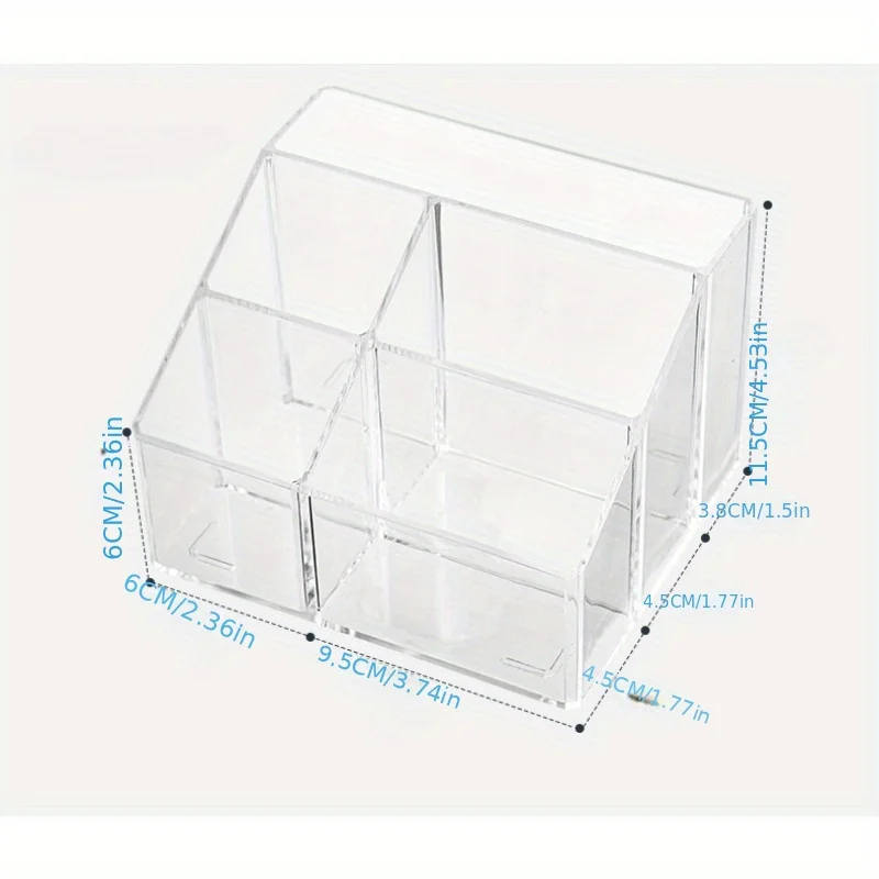 Acrylic Pencil Holder - Multi-functional Desktop Stationery Organizer, Transparent Lightweight Plastic Pen  Box for Students and