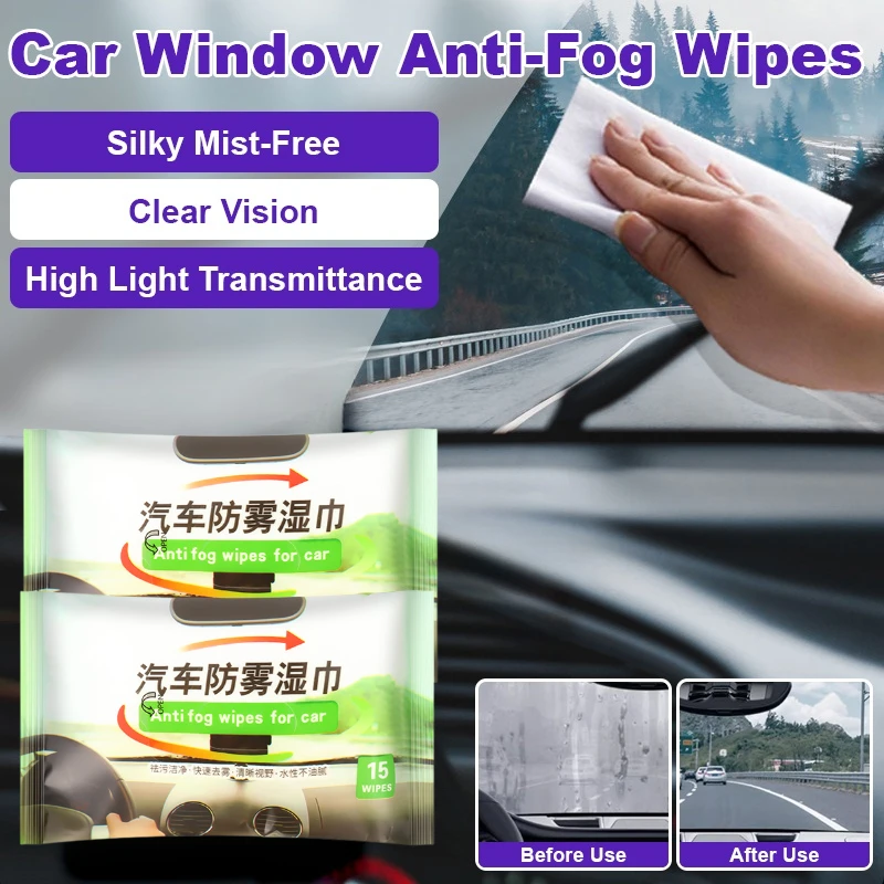 

Car antifog wipes special car mirrors waterproof antifog wipes car glass waterproof wipes