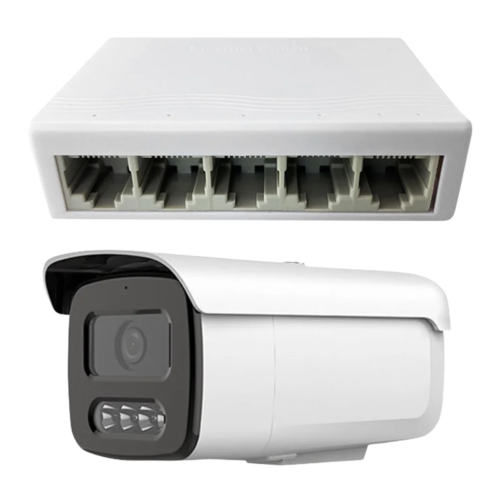 5 Ports Gigabit Ethernet Switch High Performance Smart Switcher 10/100/1000Mbps Mini Network Switches Plastic/Metal Case