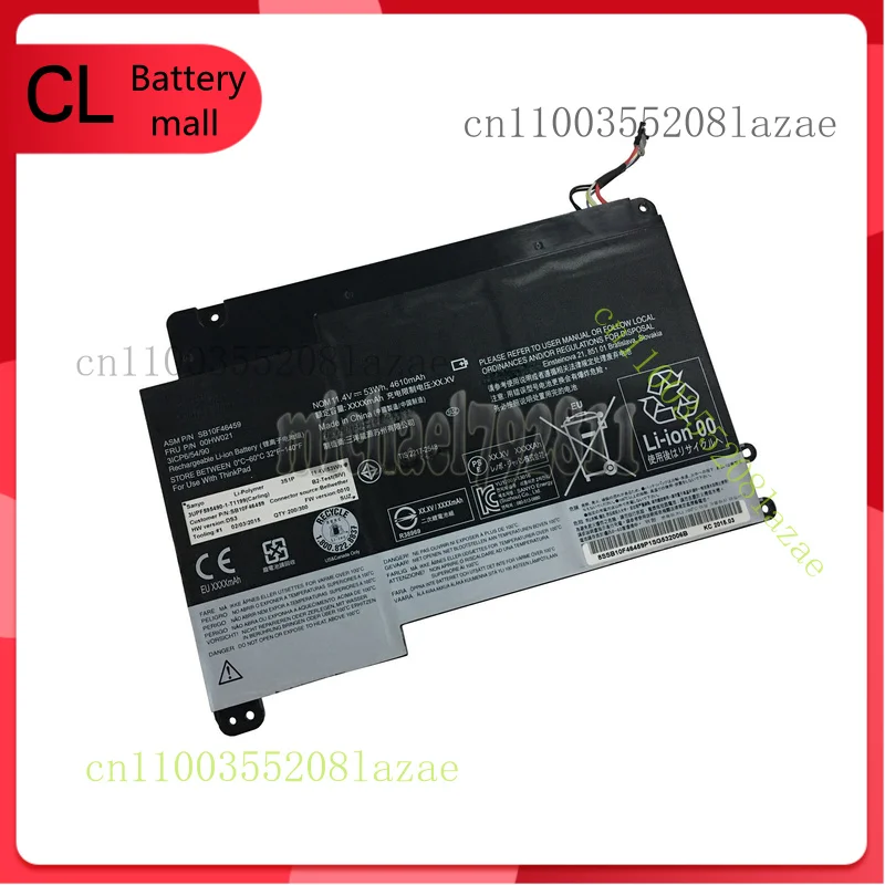 

Новый оригинальный аккумулятор 00HW021 для Lenovo Yoga 460 00HW020 SB10F46458 SB10F46459