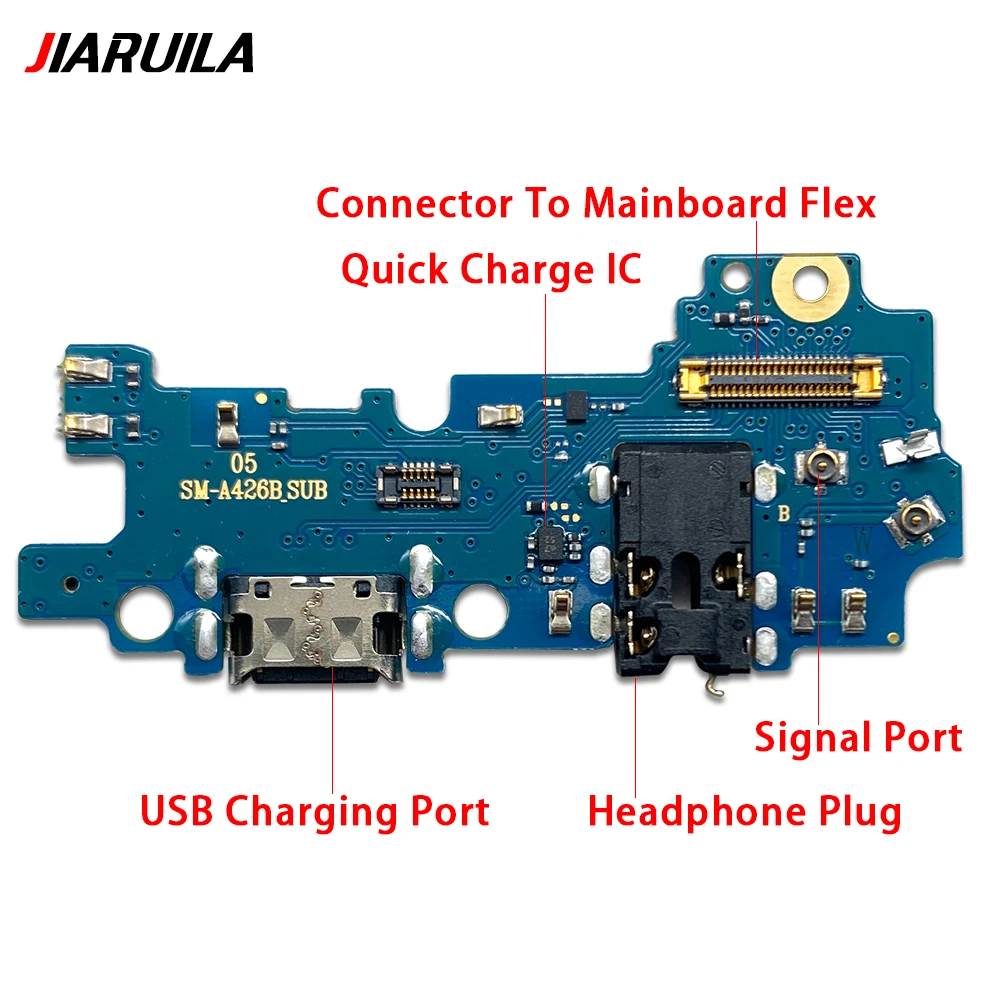 Tested For Samsung A04E A04 Core A05 A05S A14 4G A145P A14 USB Charger Dock Connector Board Charging Port Flex Cable With Micro