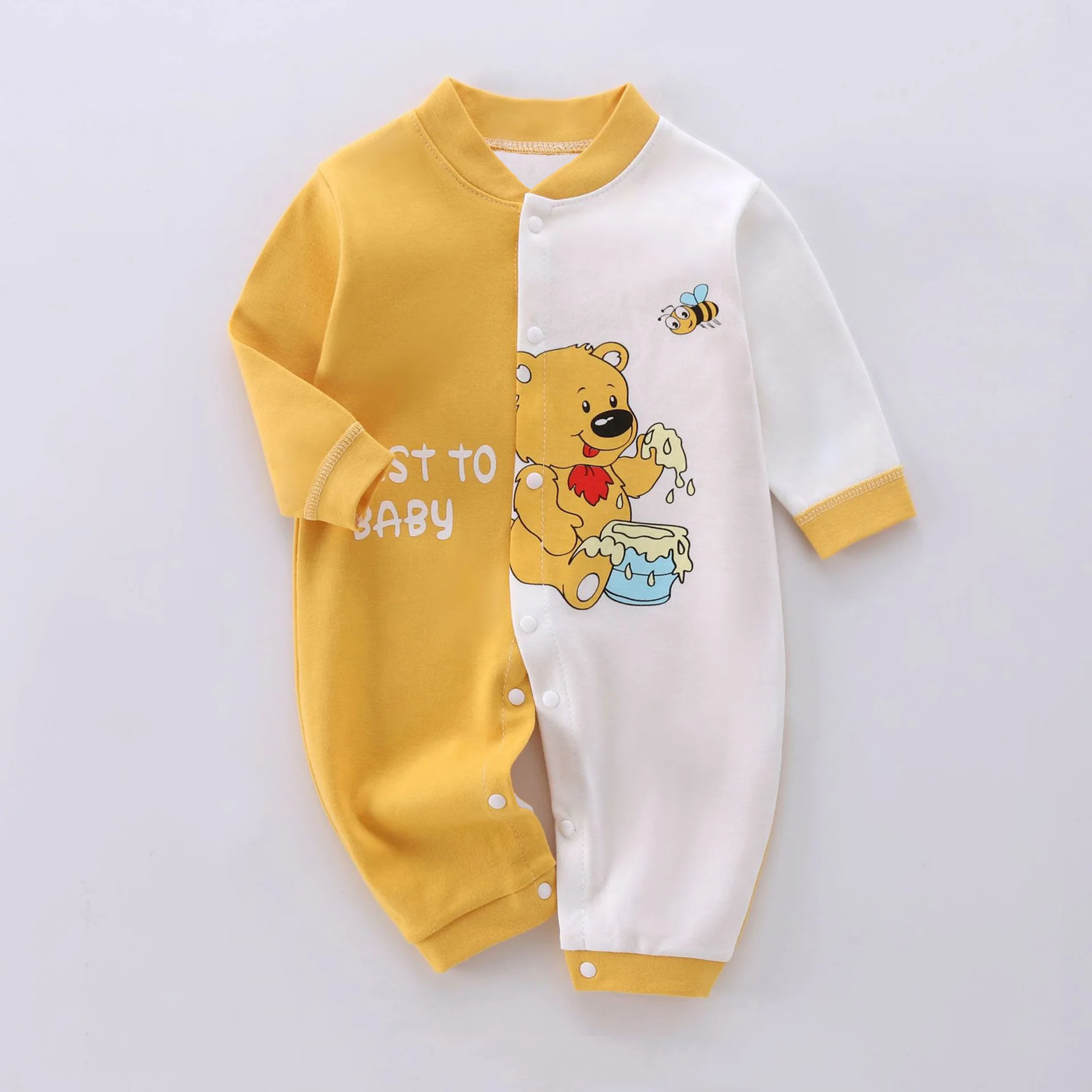 100% Cotton Newborn Jumpsuit Comfortable love mama Baby girls boys Crawling 0-12m Toddler Onesie