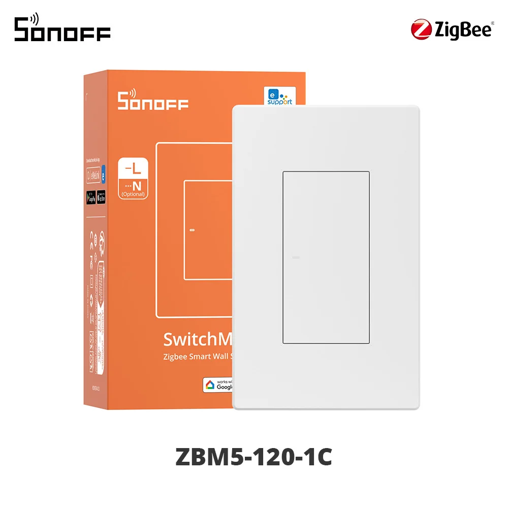 SONOFF ZBM5-120 Zigbee slimme wandschakelaar Spraakbesturing via eWeLink-app Alexa Google Geen neutrale draadrelais Detecteer slimme scène