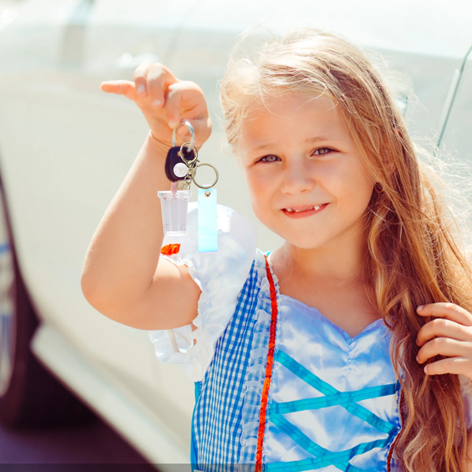 1 قطعة حامل سلسلة المفاتيح السائل الرمال المتحركة حلقة رئيسية حامل لحقيبة سلسلة المفاتيح سيارة الهاتف ديكور الإبداعية قلادة الموضة الإكسسوارات #3