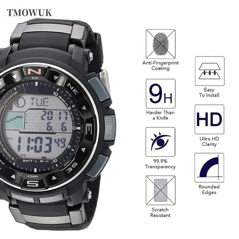 Voor Casio GA100 6100 TR770 Pro-Trek EFR 303 GA-2200 GA-2100 GST-W300 Gehard Glas Screen Protector Horloge Film HD Clear 9 H Anti