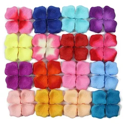 300pc/set Colorful Rose Petal Artificial Romantic Silk Rose Leaves Wedding Birthday Propose Party Flower Petal Favor Event Decor